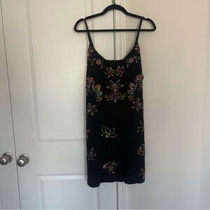 Nicole Miller Black Sleeveless Slip Mini Dress